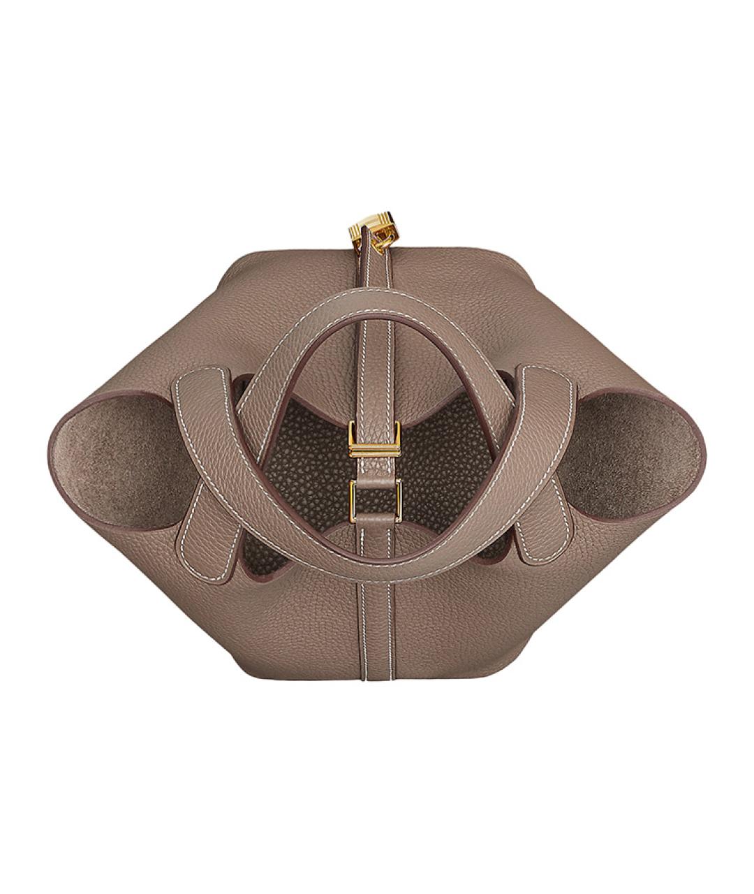 HERMES Кожаная сумка с короткими ручками, фото 3