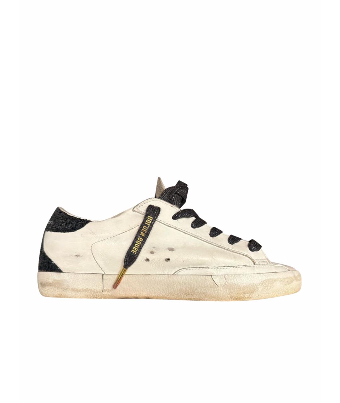 GOLDEN GOOSE DELUXE BRAND Белые кожаные кеды, фото 1