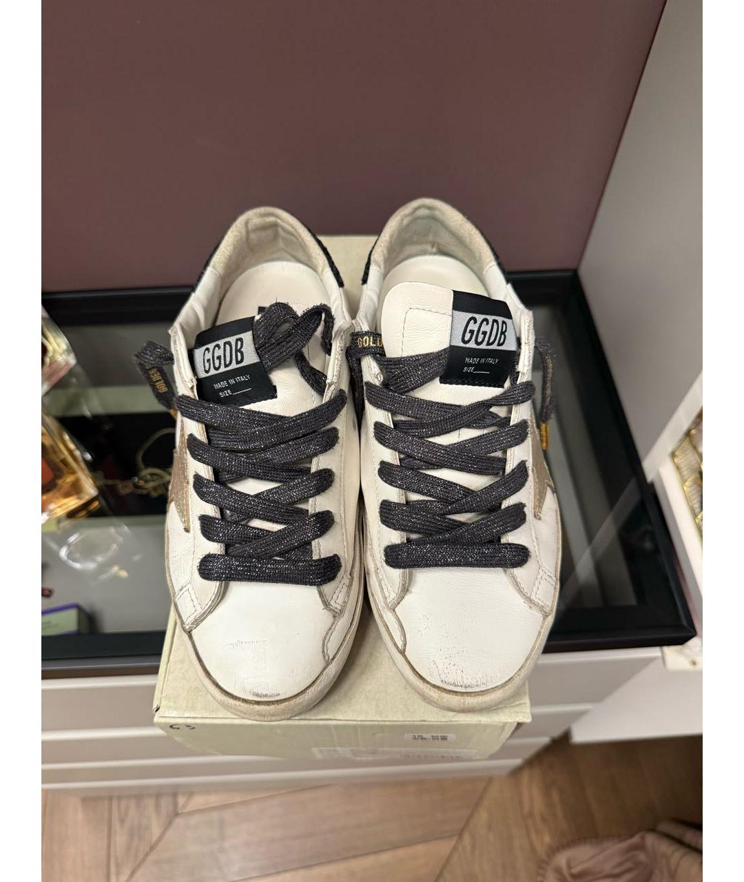 GOLDEN GOOSE DELUXE BRAND Белые кожаные кеды, фото 3