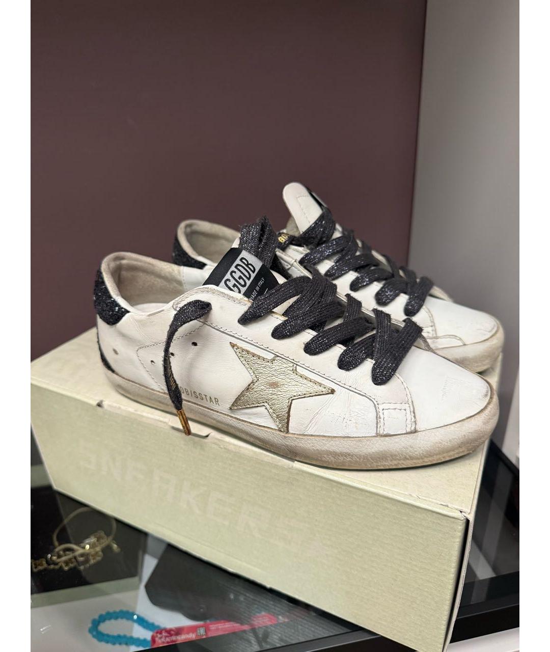GOLDEN GOOSE DELUXE BRAND Белые кожаные кеды, фото 8