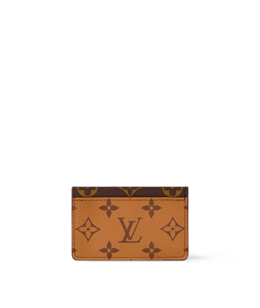 LOUIS VUITTON Коричневый кардхолдер, фото 1