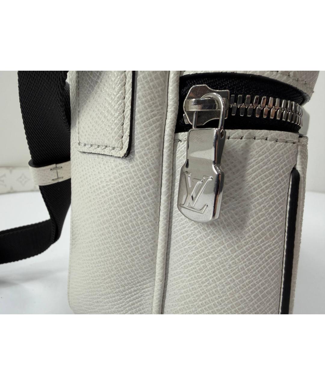 LOUIS VUITTON Белая кожаная сумка на плечо, фото 3