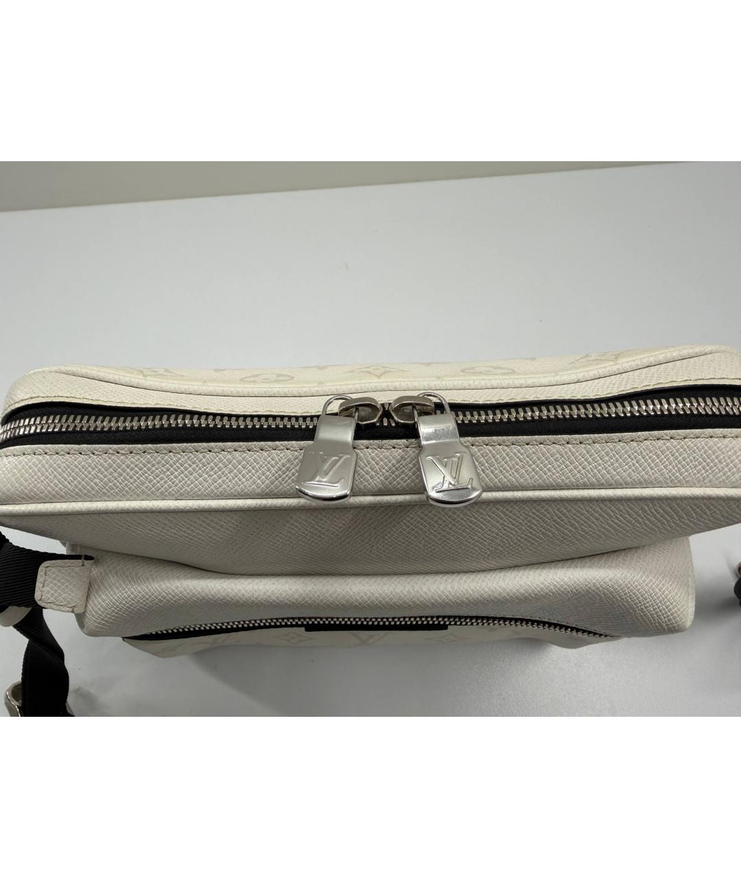 LOUIS VUITTON Белая кожаная сумка на плечо, фото 6