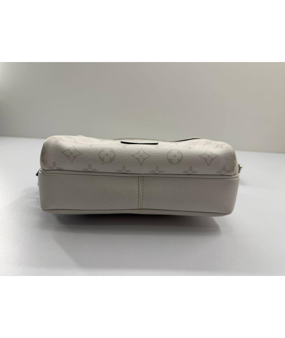 LOUIS VUITTON Белая кожаная сумка на плечо, фото 7