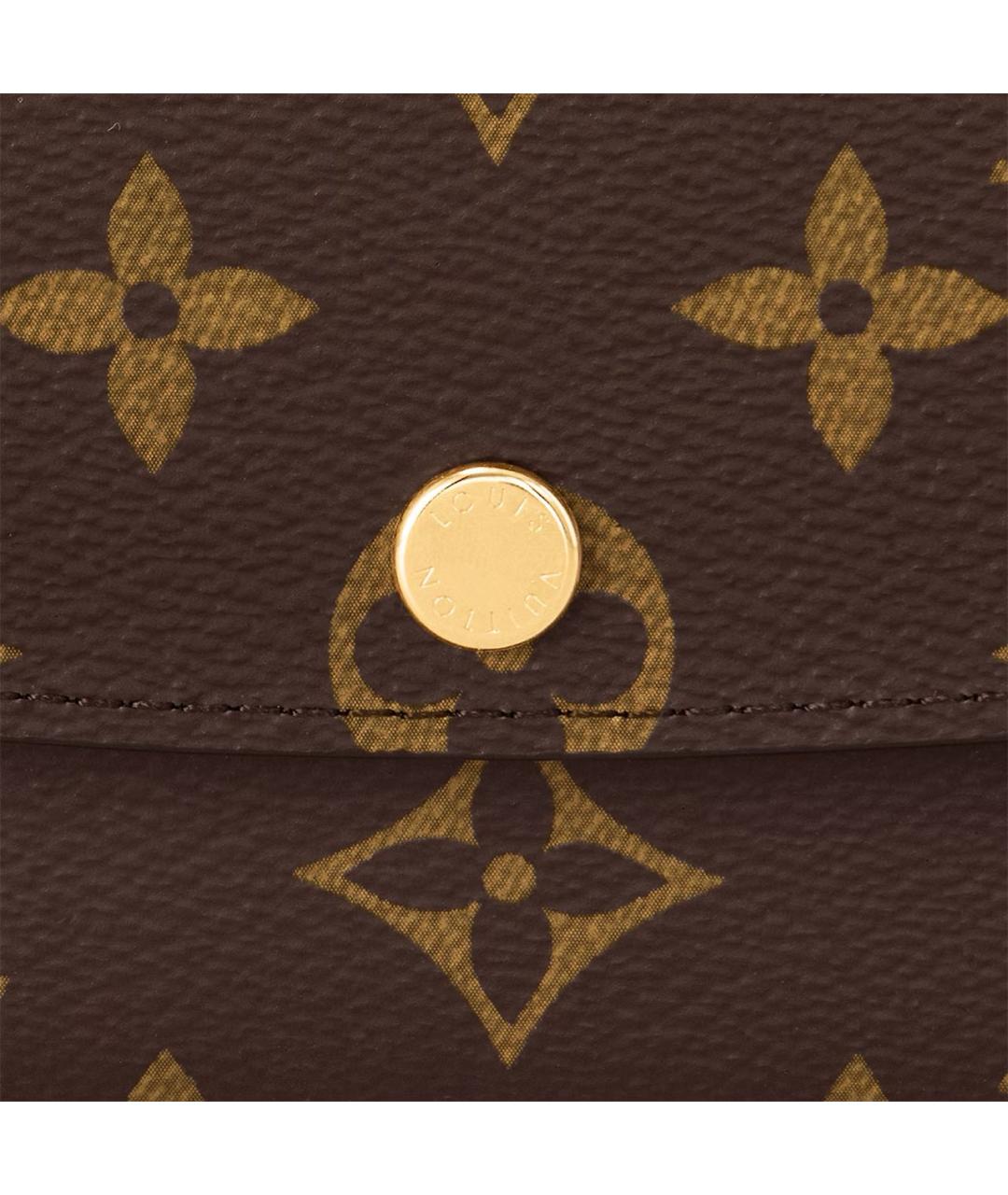 LOUIS VUITTON Коричневый кошелек, фото 4