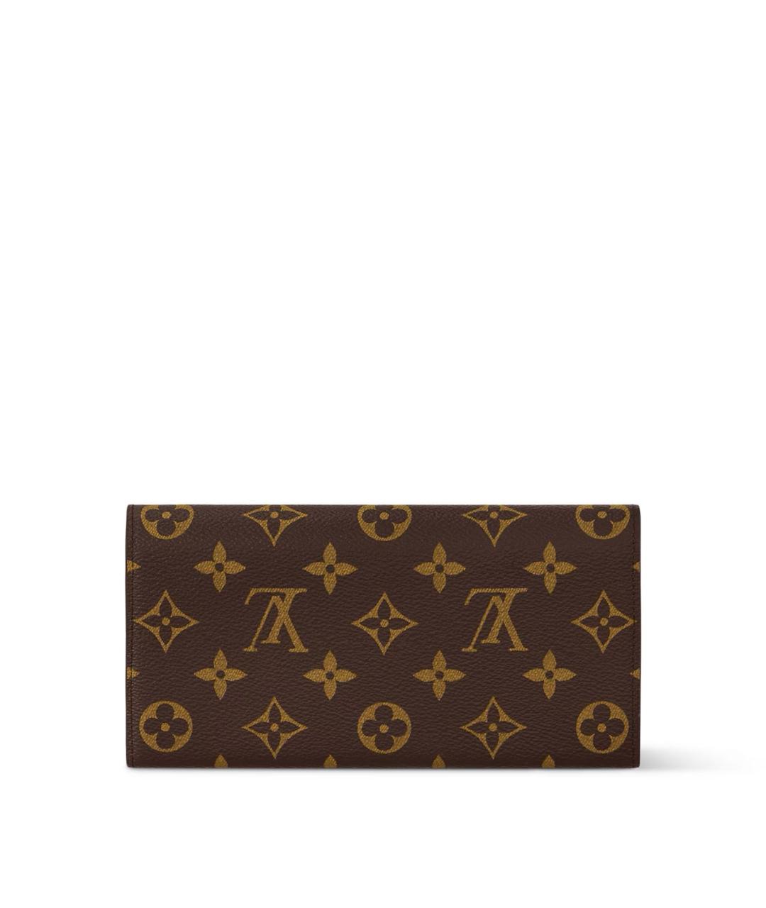 LOUIS VUITTON Коричневый кошелек, фото 5