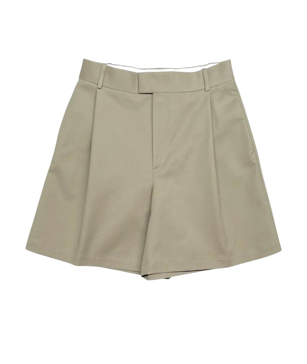 BOTTEGA VENETA Бежевые хлопковые шорты, фото 1