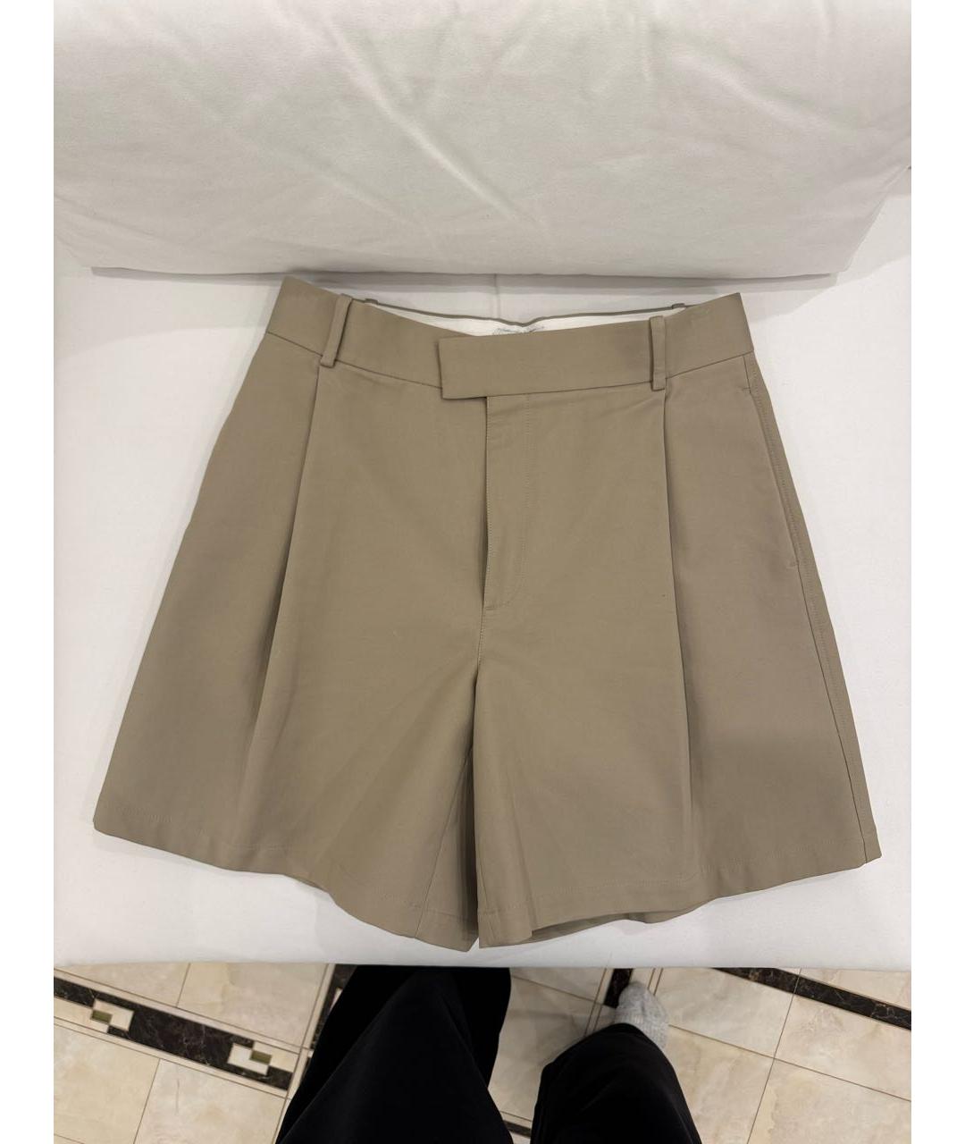 BOTTEGA VENETA Бежевые хлопковые шорты, фото 2