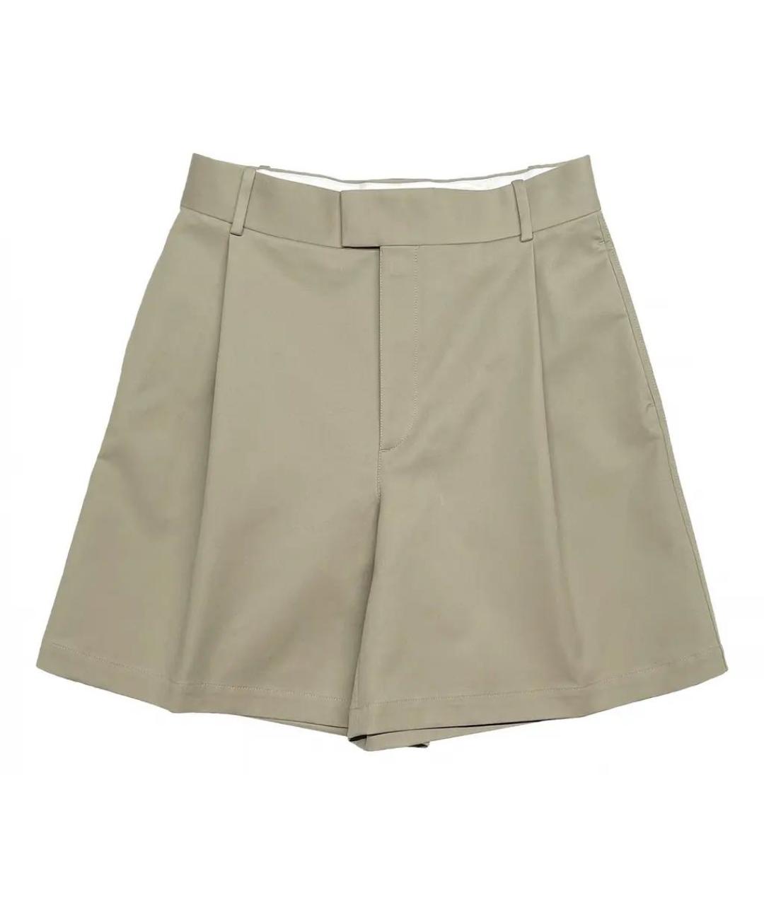 BOTTEGA VENETA Бежевые хлопковые шорты, фото 8