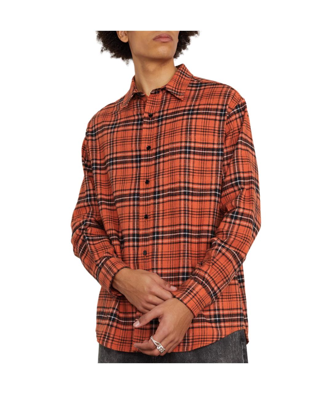 CELINE Оранжевая хлопковая кэжуал рубашка, фото 3