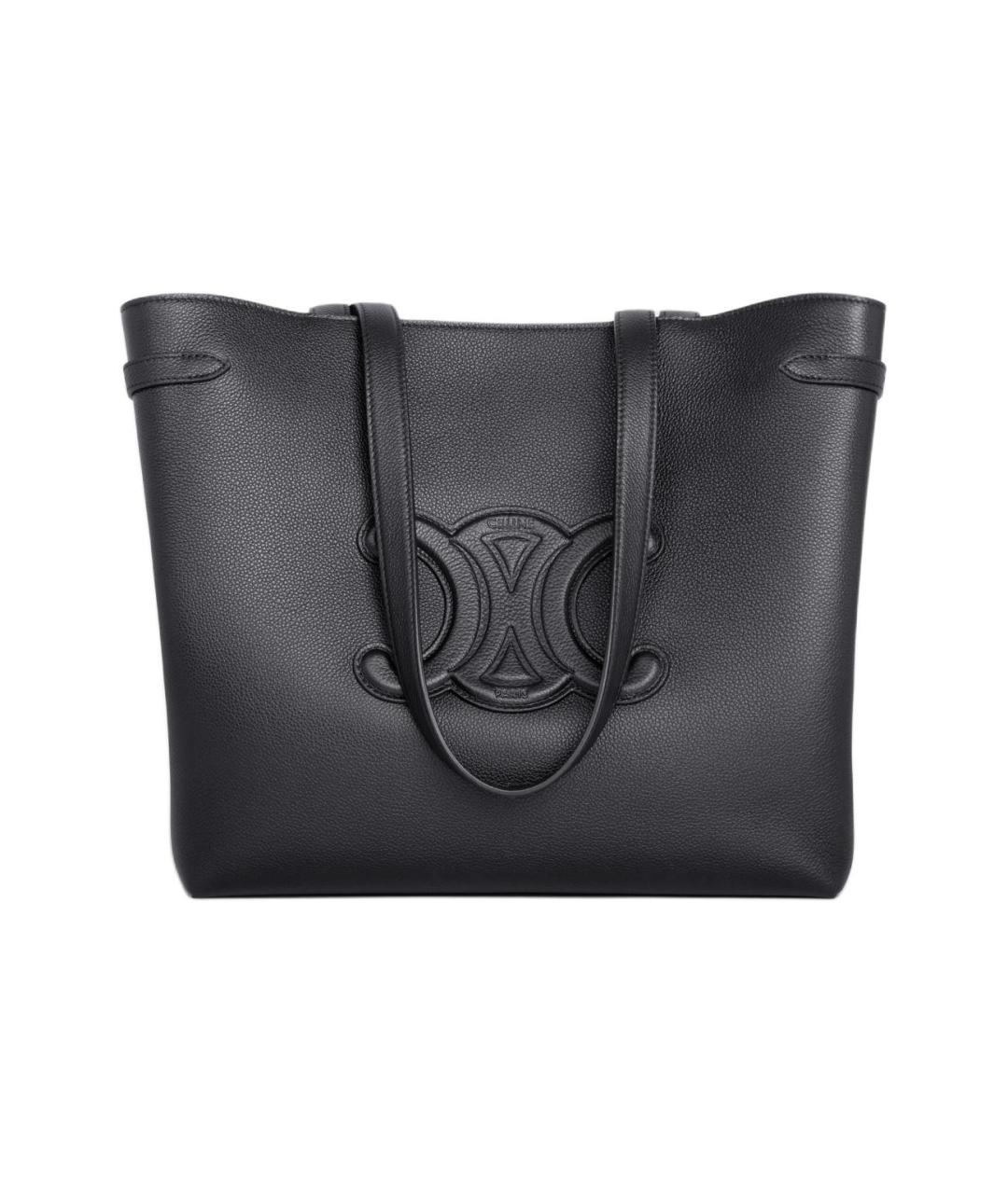 CELINE Черная кожаная сумка через плечо, фото 2