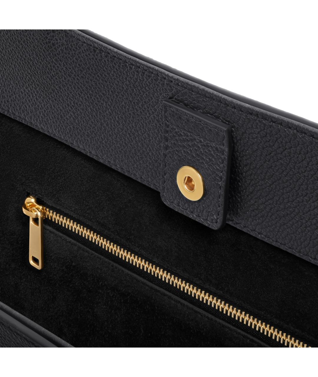 CELINE Черная кожаная сумка через плечо, фото 5