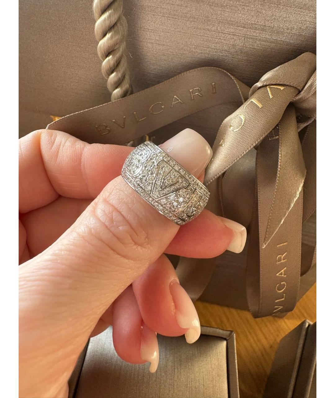 BVLGARI Белое кольцо из белого золота, фото 8