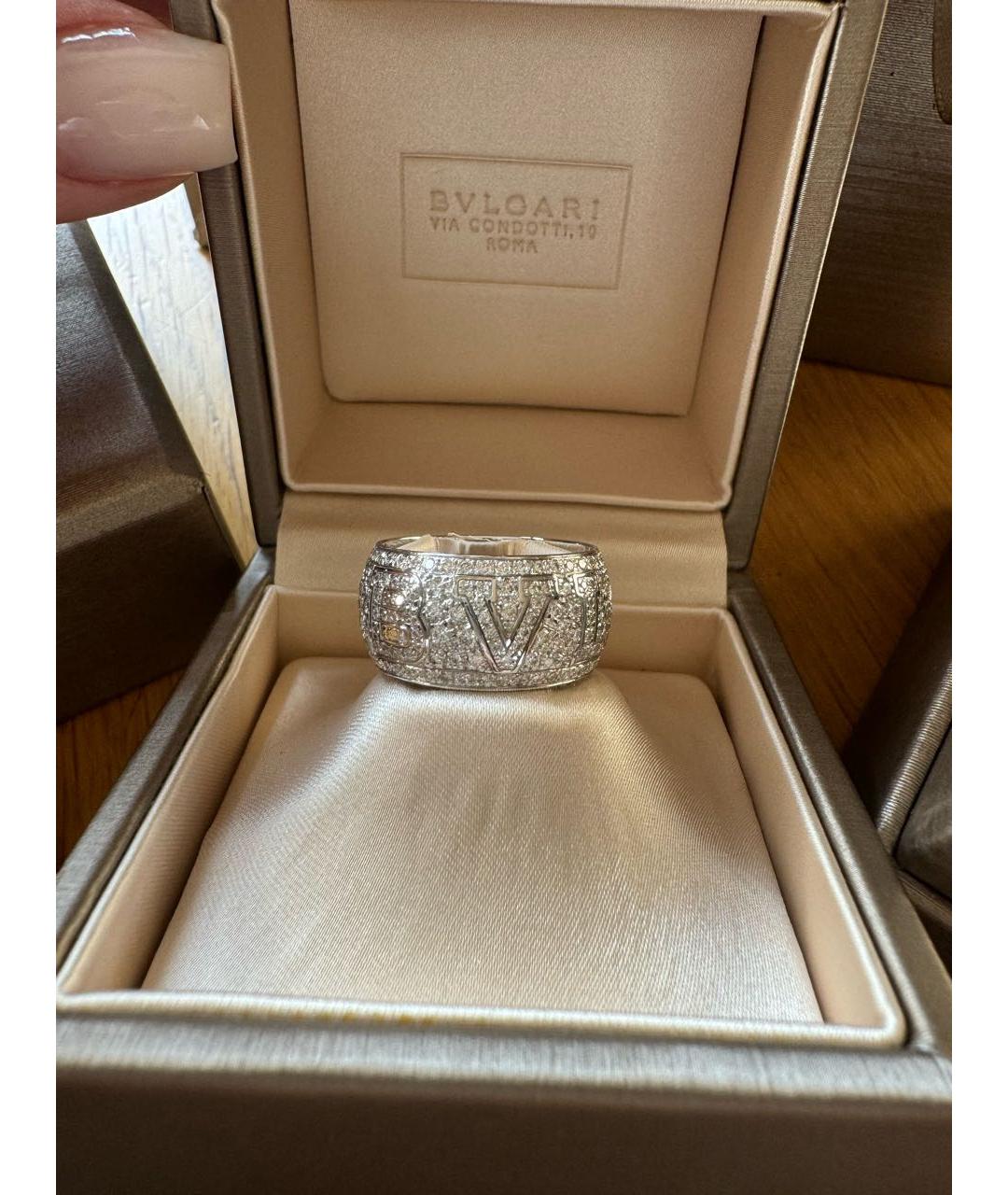 BVLGARI Белое кольцо из белого золота, фото 3