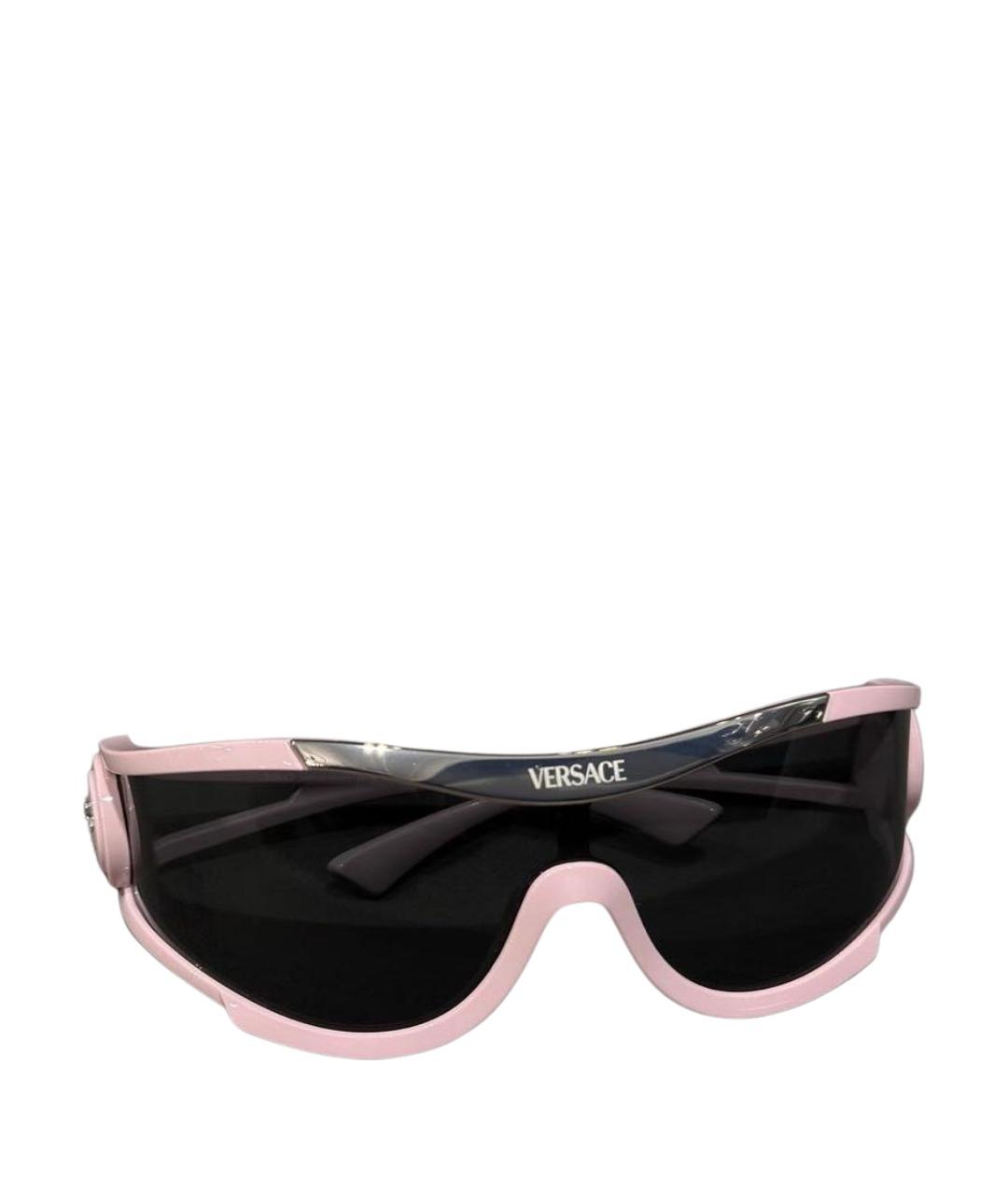 VERSACE Розовые пластиковые солнцезащитные очки, фото 1