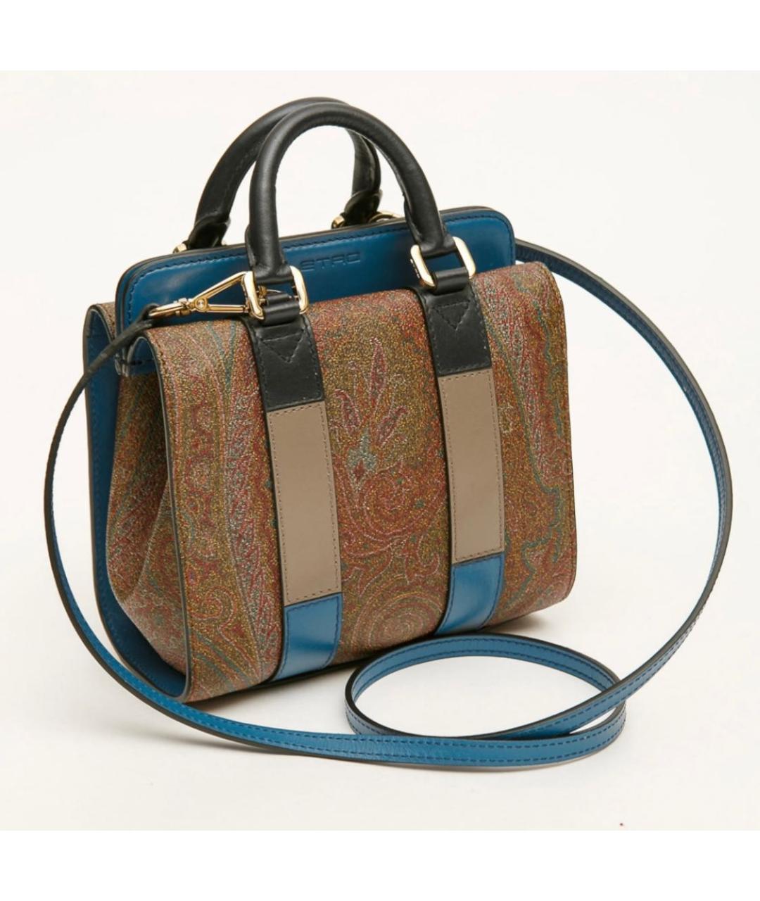 ETRO Коричневая сумка с короткими ручками, фото 9