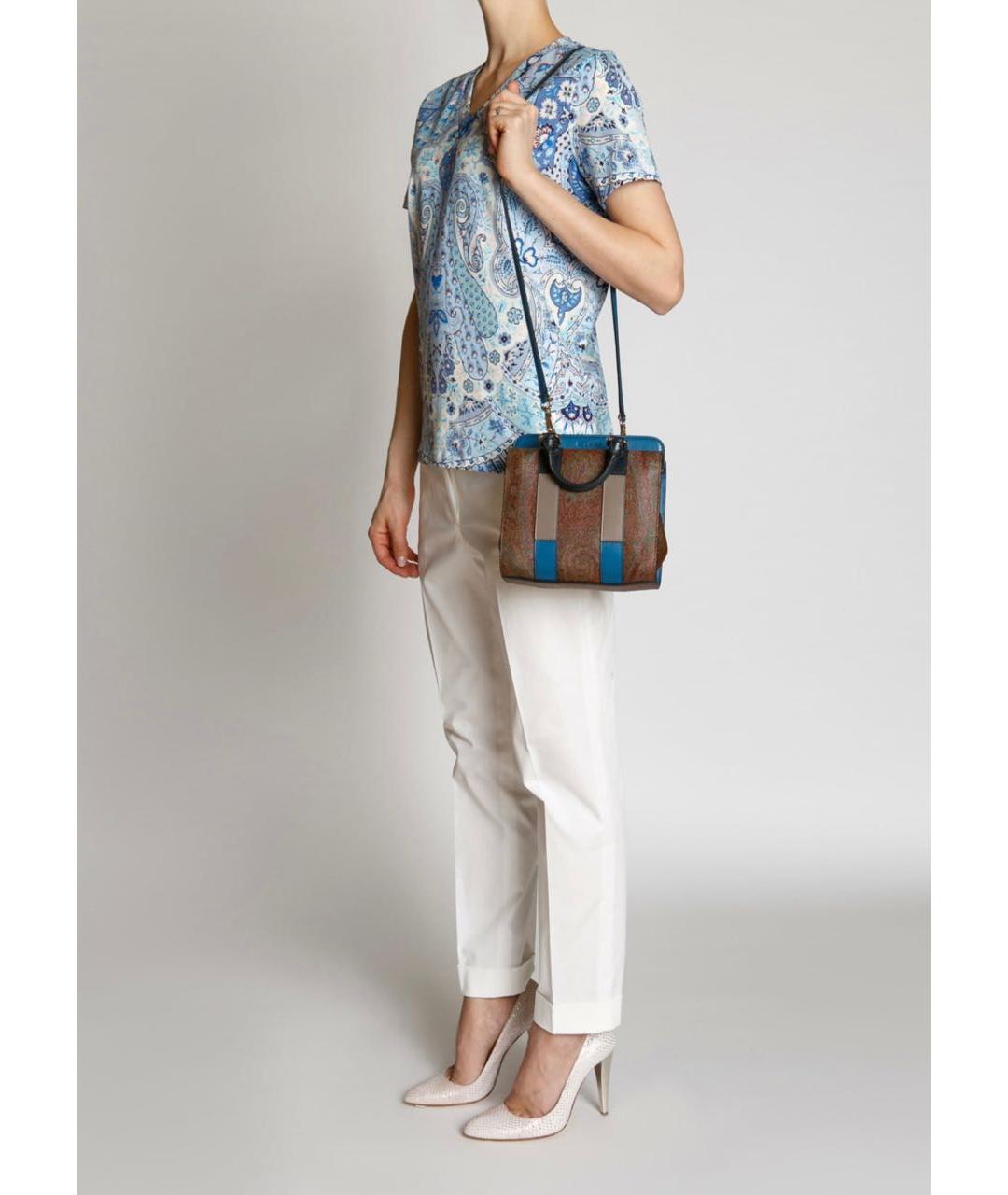 ETRO Коричневая сумка с короткими ручками, фото 2