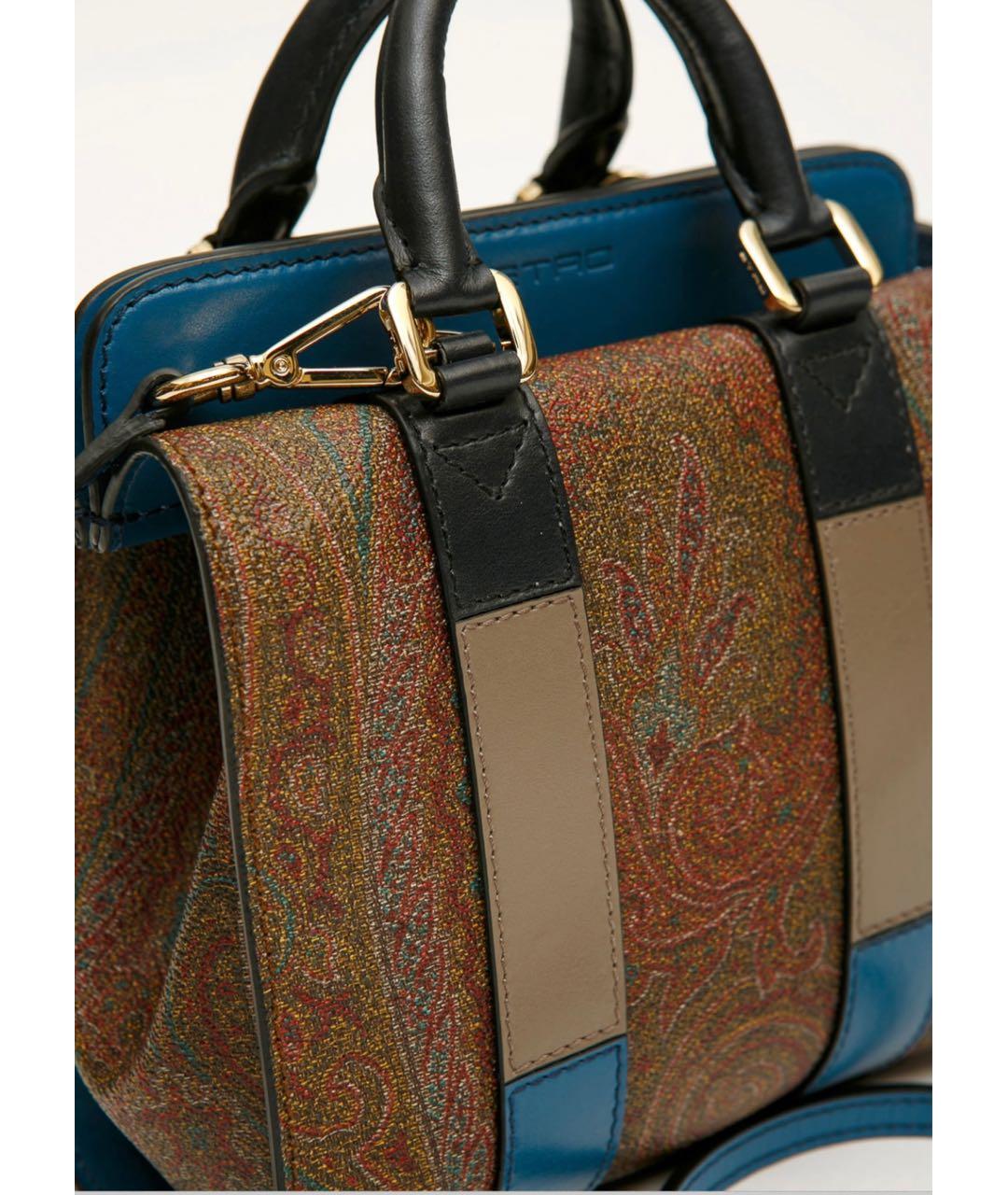 ETRO Коричневая сумка с короткими ручками, фото 3