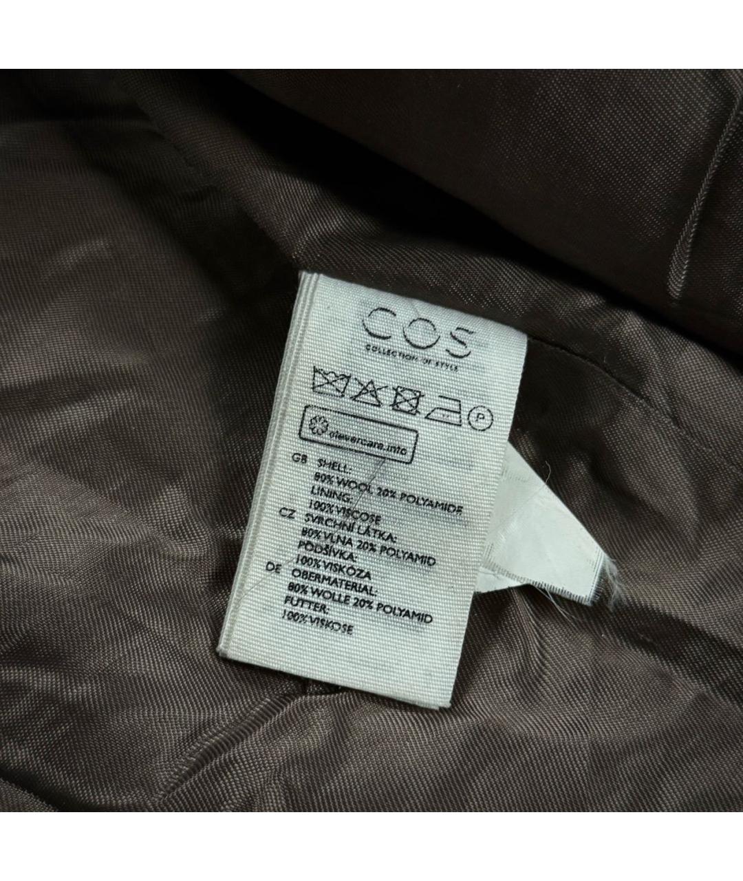 COS Бежевое шерстяное пальто, фото 4