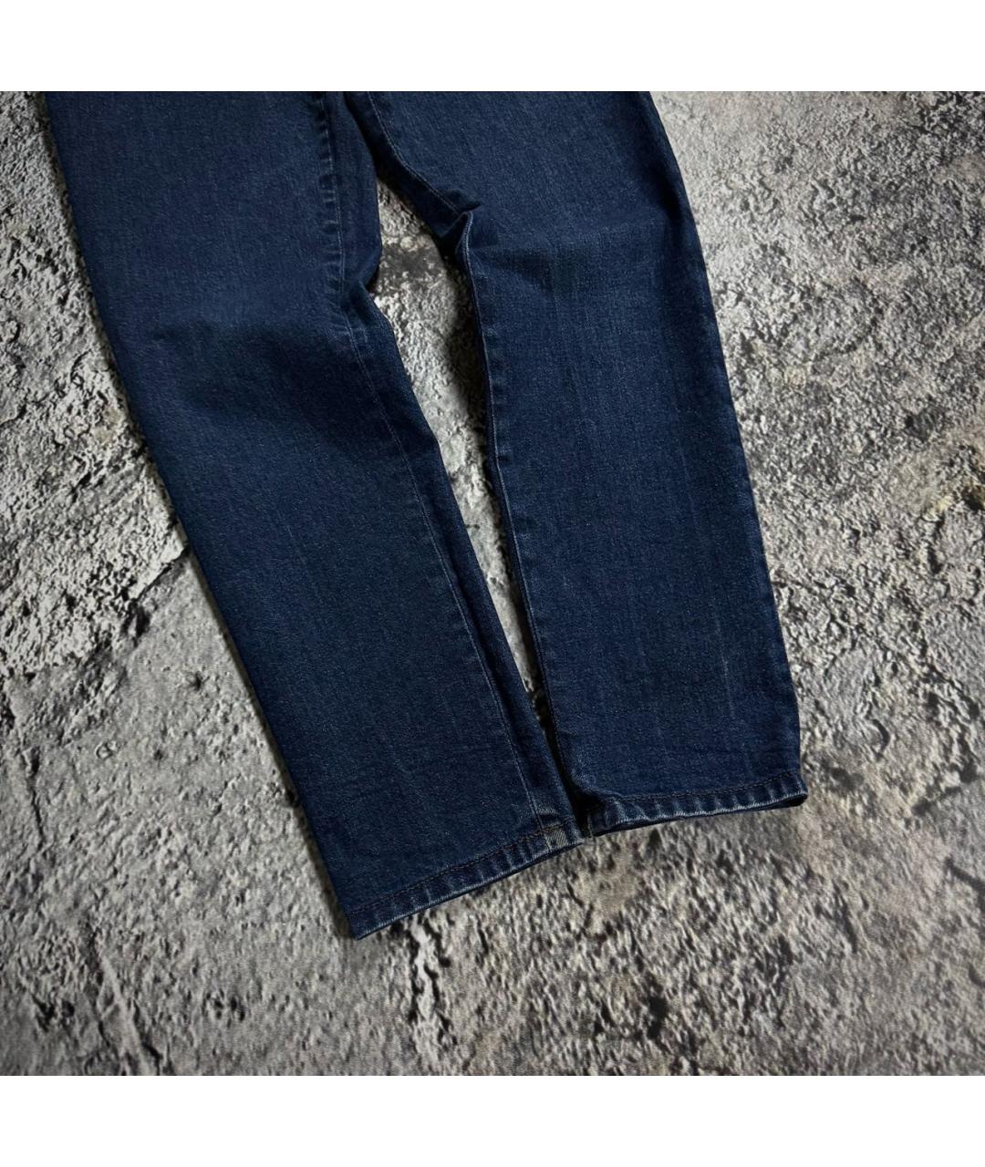 A.P.C. Темно-синие хлопковые джинсы слим, фото 6