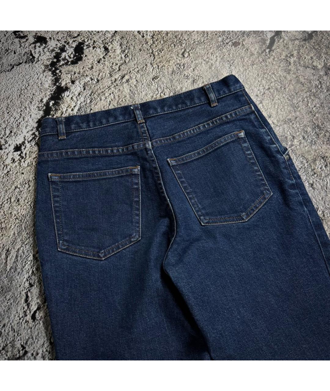 A.P.C. Темно-синие хлопковые джинсы слим, фото 8