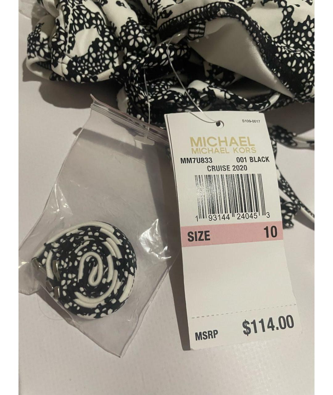 MICHAEL MICHAEL KORS Черный купальник, фото 8