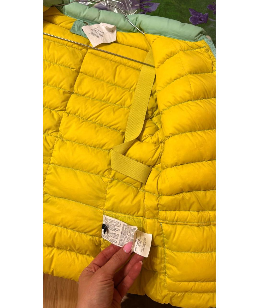 TRUSSARDI JEANS Зеленая полиамидовая куртка, фото 6