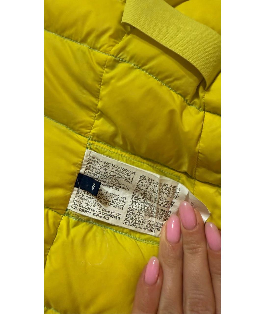 TRUSSARDI JEANS Зеленая полиамидовая куртка, фото 7