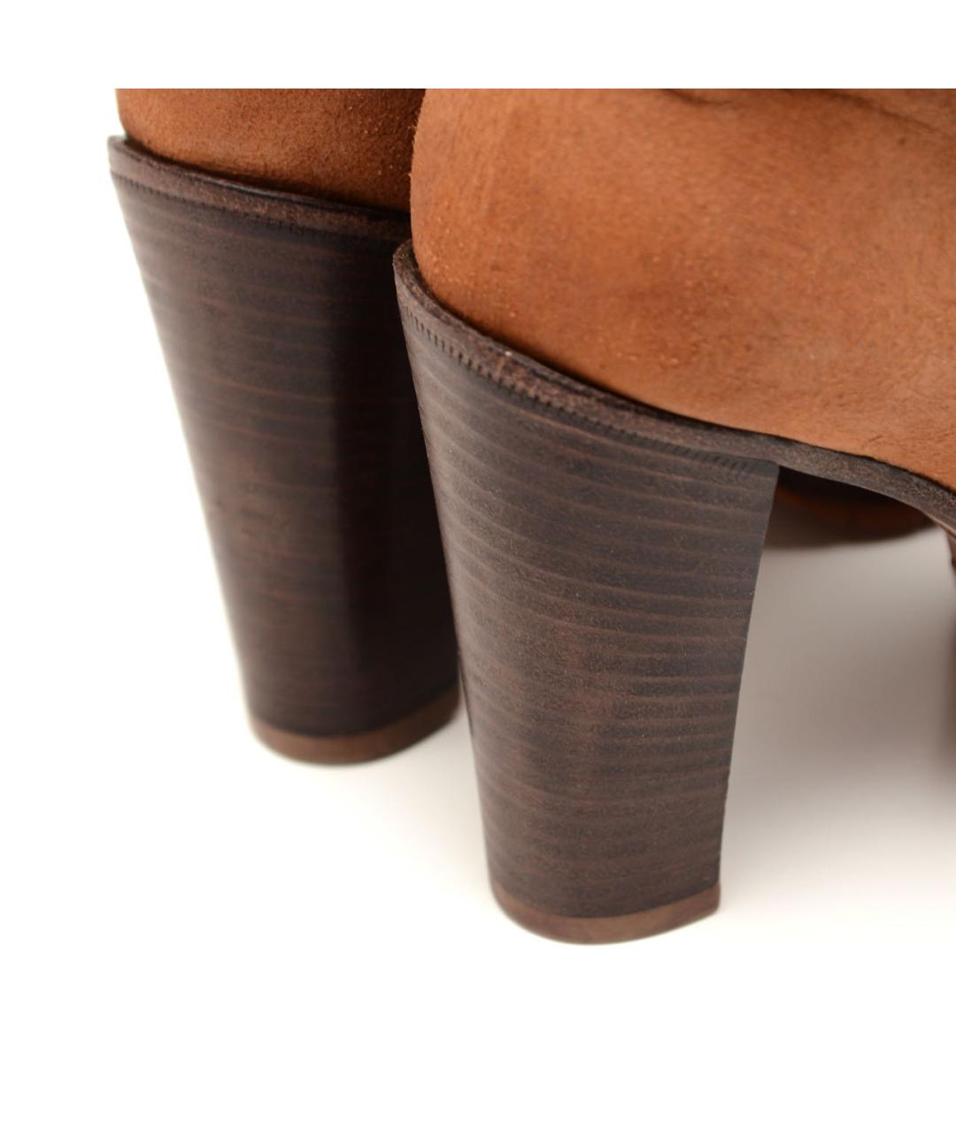 SARTORE Коричневые кожаные ботильоны, фото 8