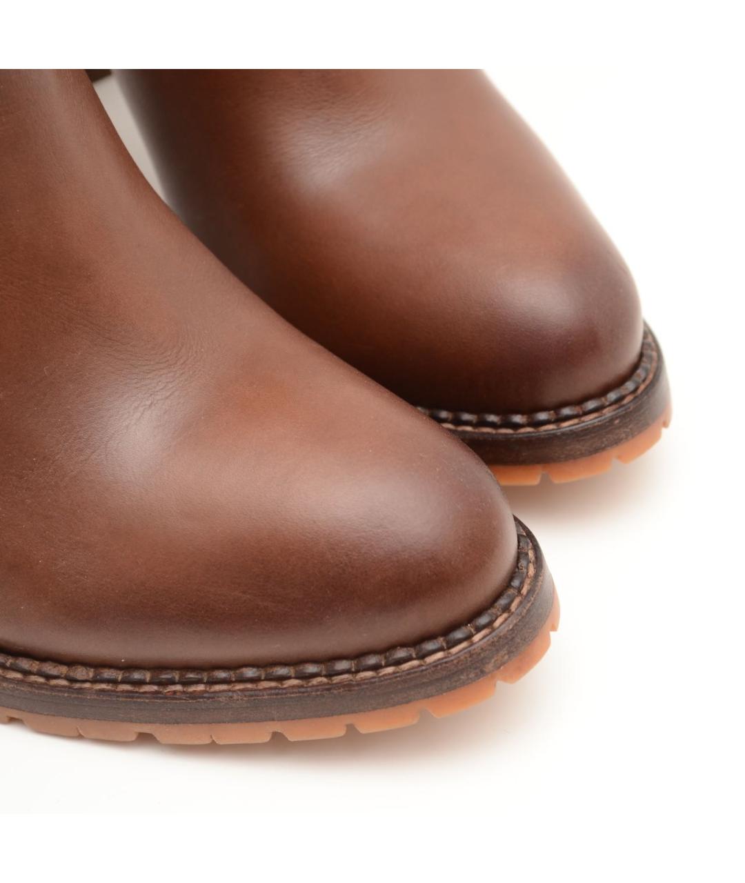 SARTORE Коричневые кожаные ботильоны, фото 7