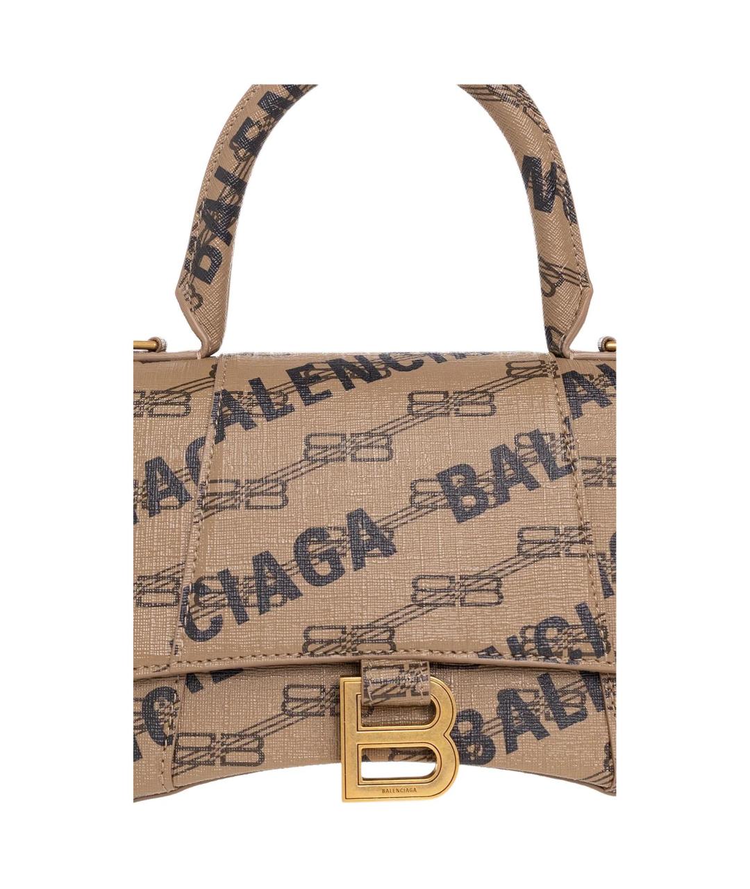 BALENCIAGA Коричневая сумка с короткими ручками, фото 5