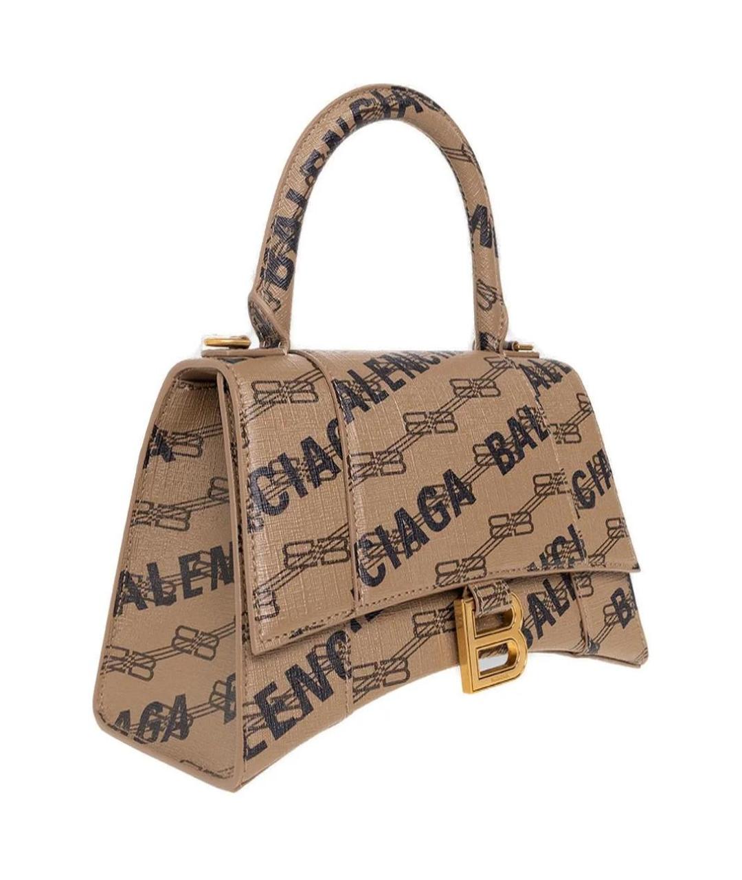 BALENCIAGA Коричневая сумка с короткими ручками, фото 3