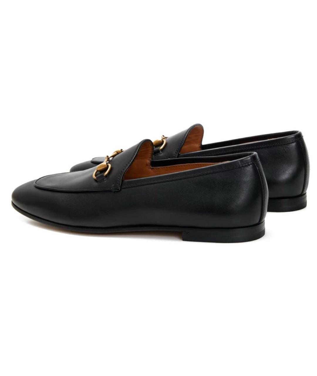 GUCCI Черные кожаные лоферы, фото 3