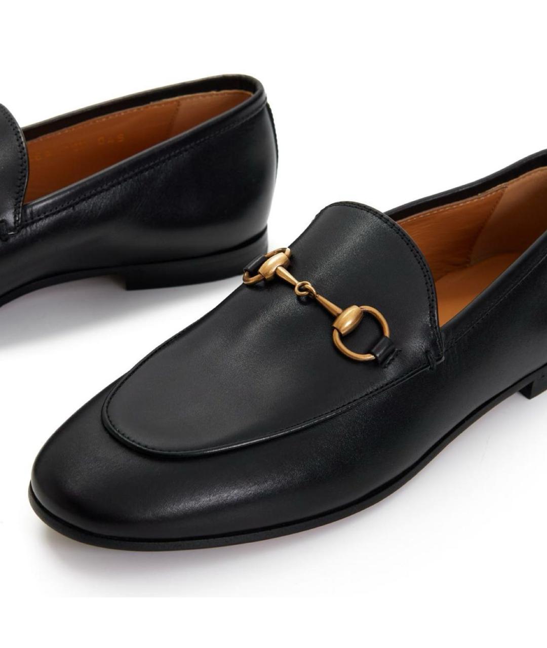 GUCCI Черные кожаные лоферы, фото 4