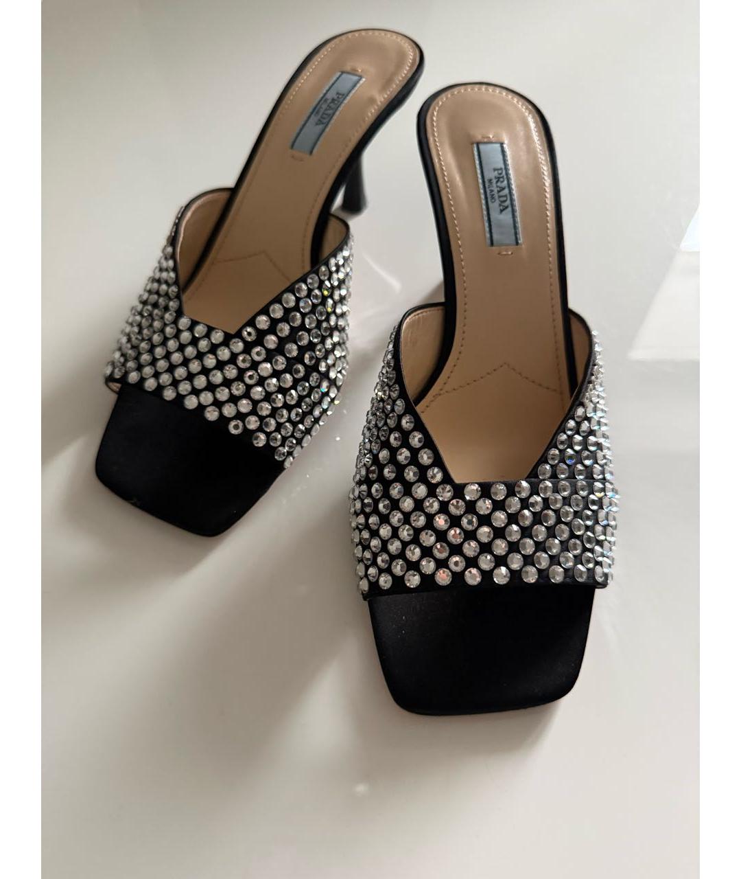 PRADA Черные мюли, фото 3