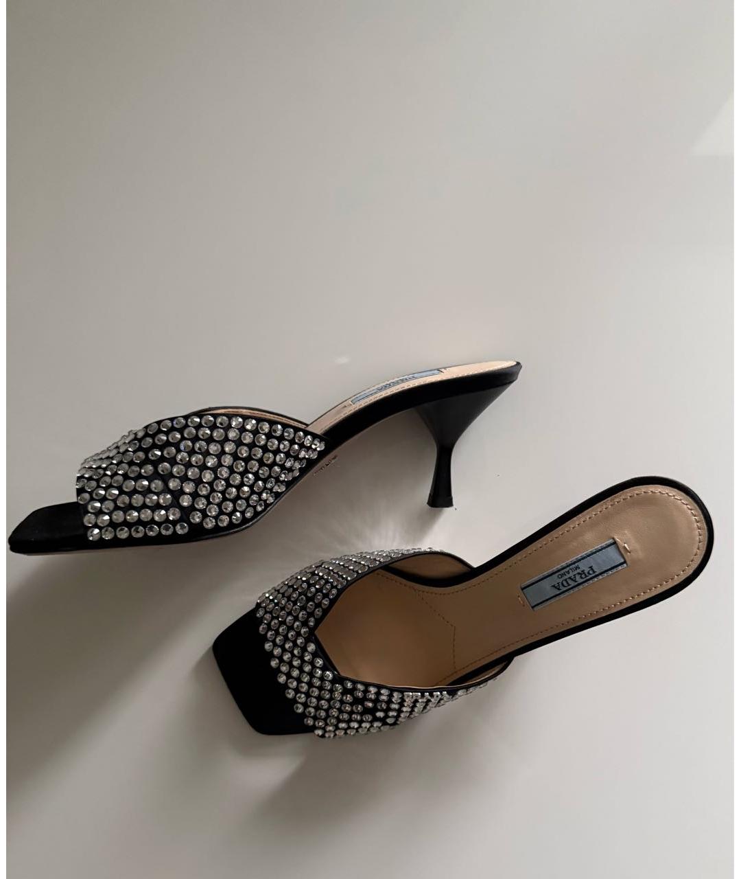 PRADA Черные мюли, фото 8