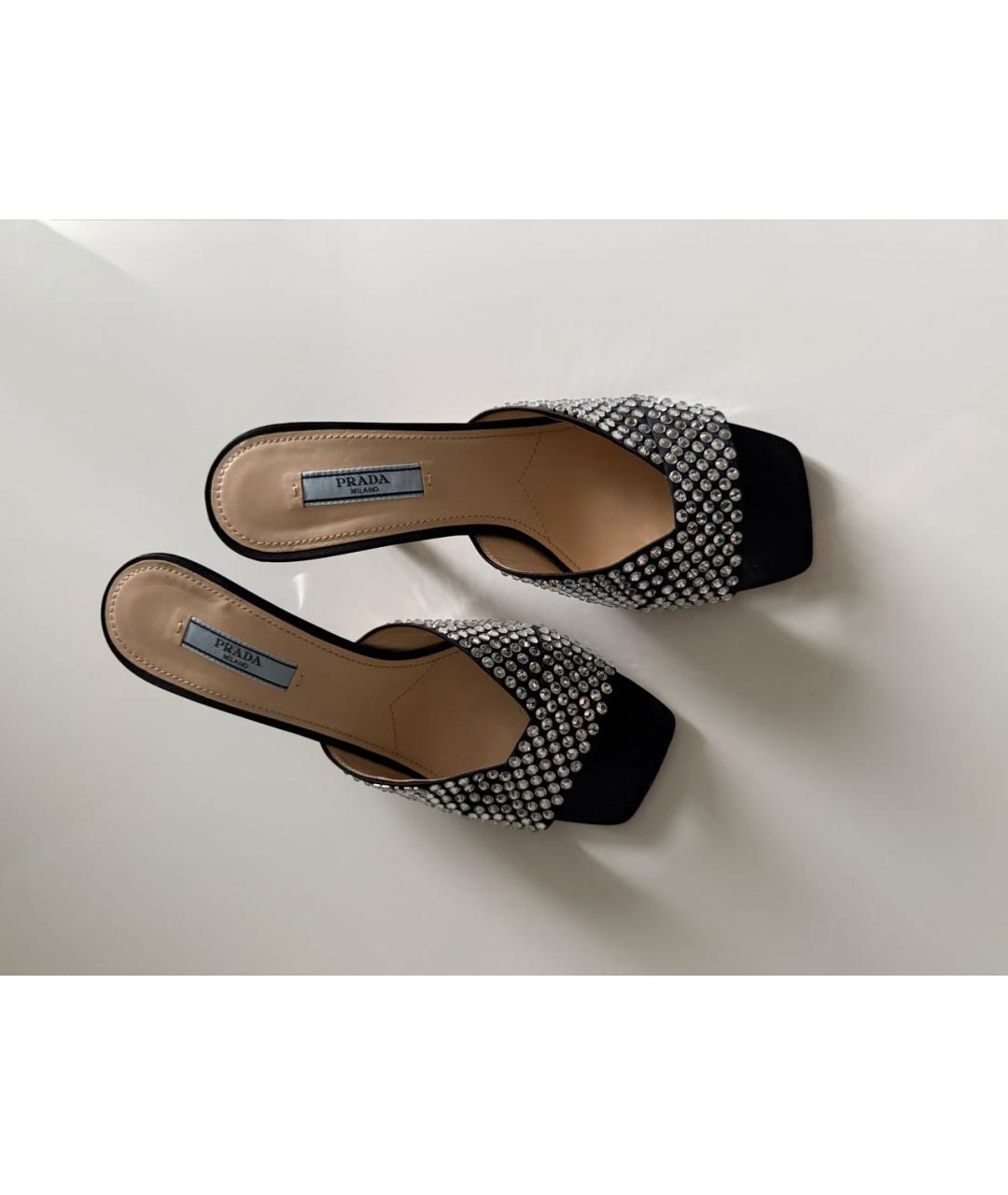 PRADA Черные мюли, фото 7