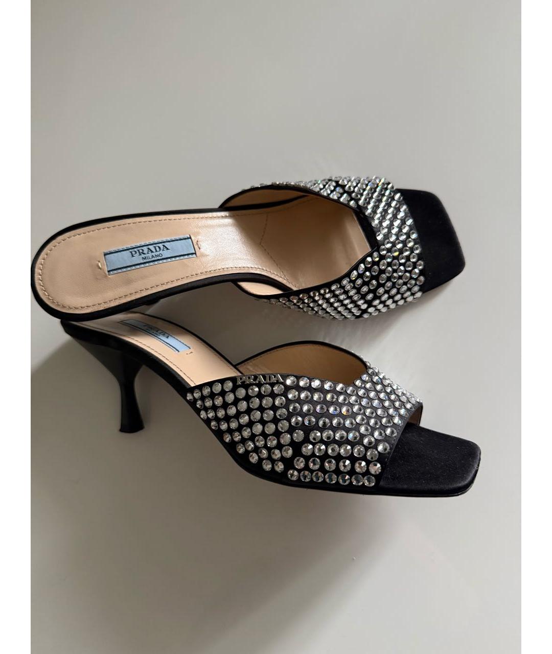 PRADA Черные мюли, фото 6