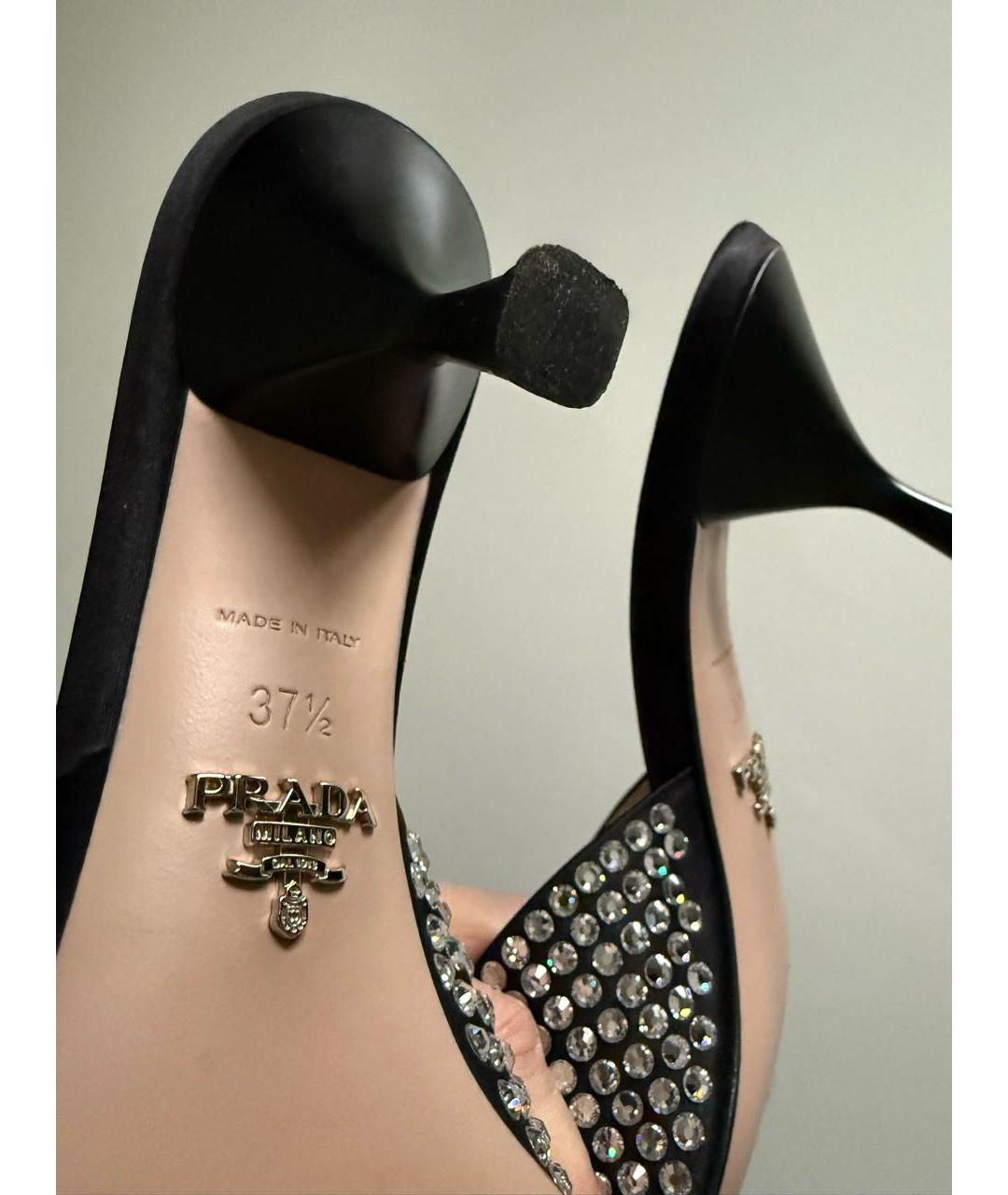 PRADA Черные мюли, фото 5