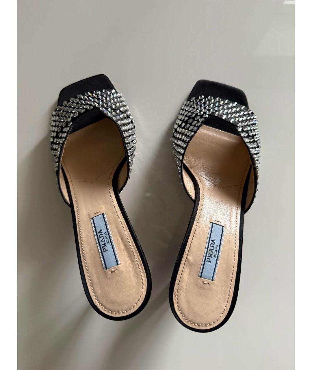 PRADA Черные мюли, фото 4