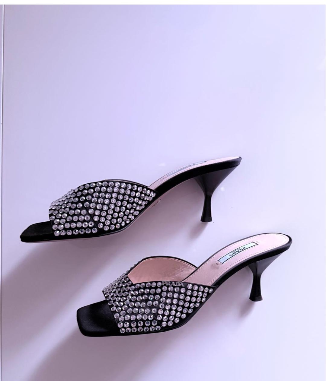 PRADA Черные мюли, фото 9