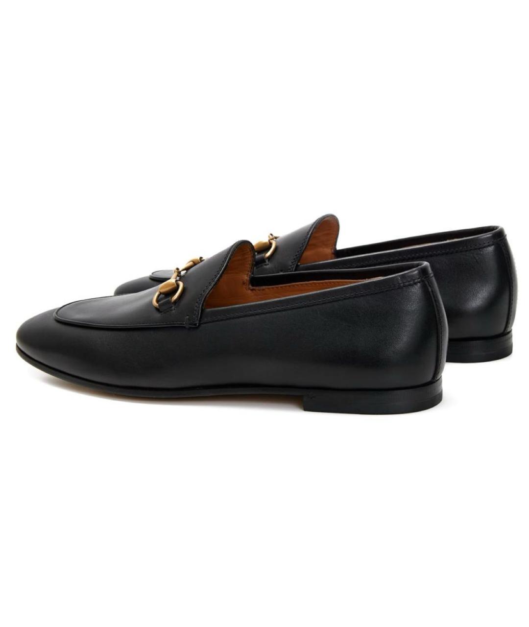GUCCI Черные кожаные лоферы, фото 3