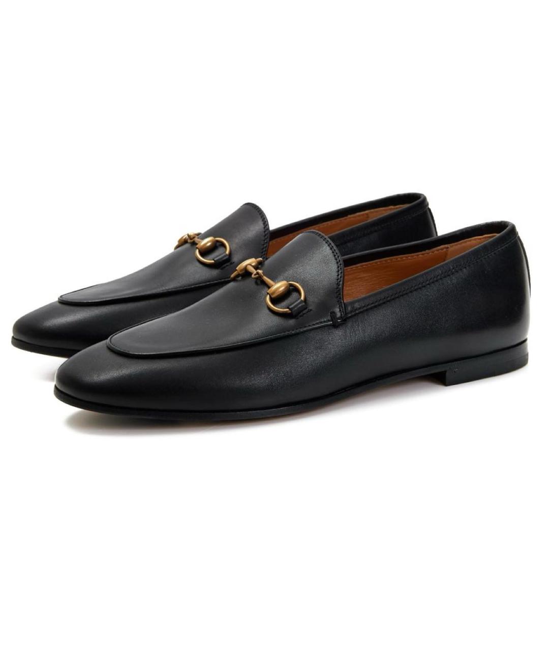 GUCCI Черные кожаные лоферы, фото 2