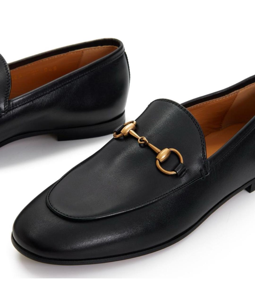 GUCCI Черные кожаные лоферы, фото 4