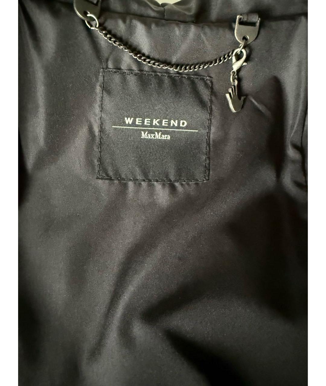 WEEKEND MAX MARA Черное пальто, фото 4