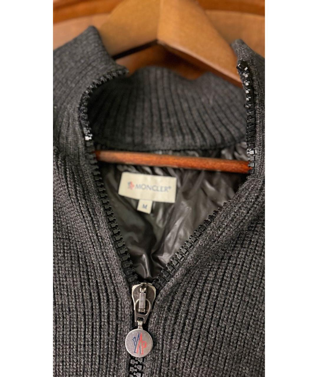 MONCLER Антрацитовый жилет, фото 3