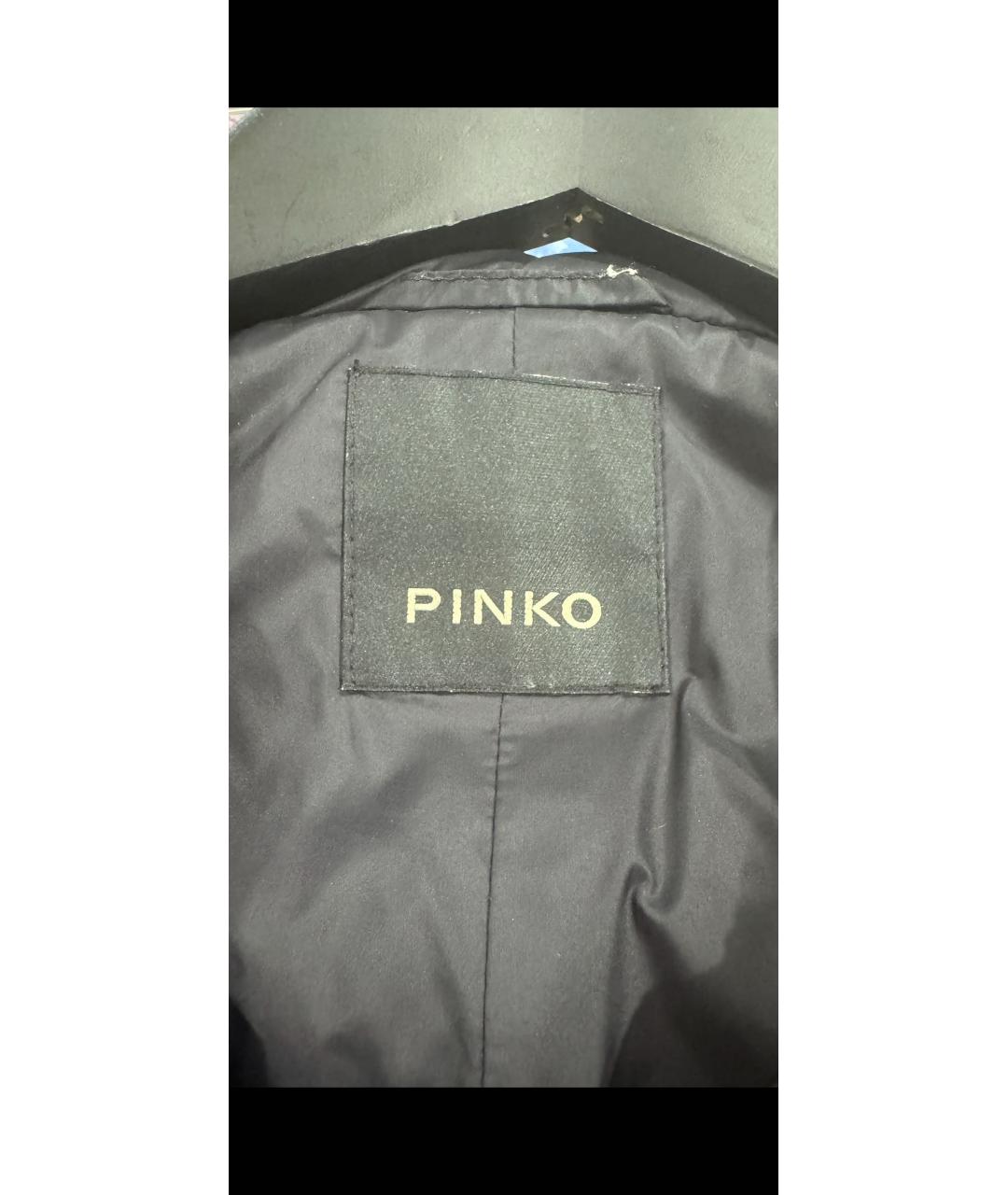 PINKO Черная полиамидовая куртка, фото 3