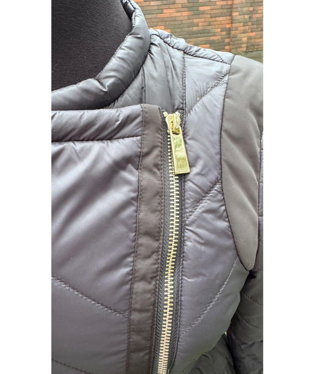 PINKO Черная полиамидовая куртка, фото 7