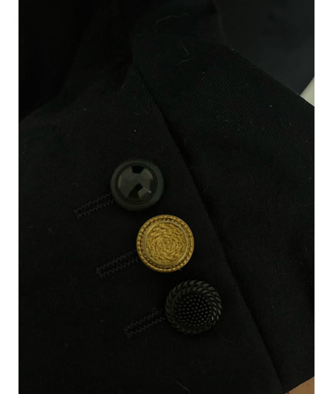 COMME DES GARÇONS Черный шерстяной жакет/пиджак, фото 5