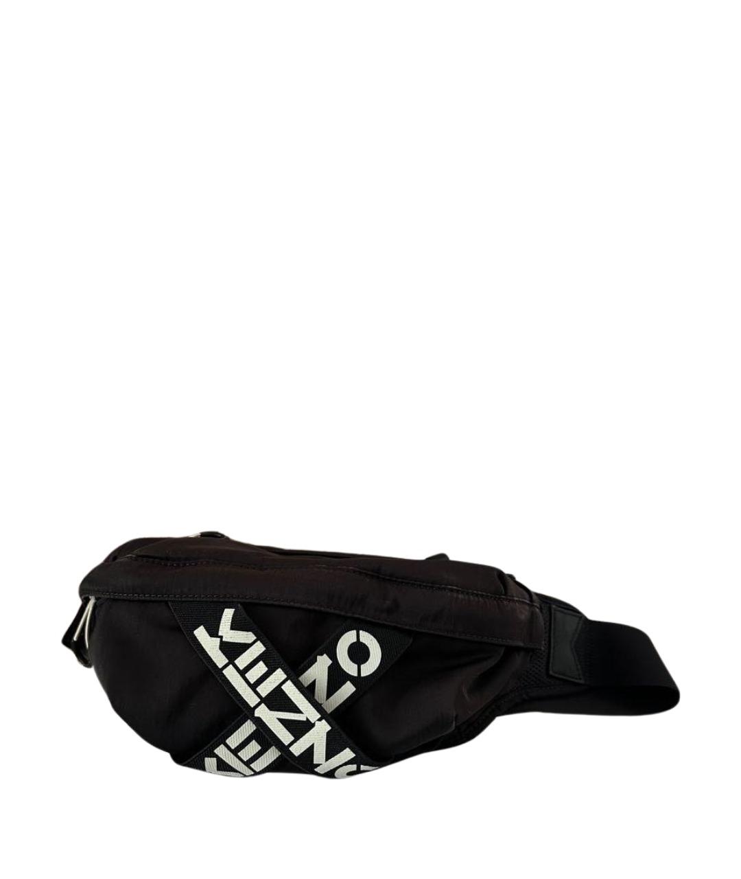 KENZO Черная поясная сумка, фото 1